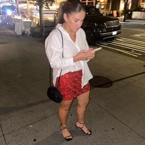 Retrofete Aaliyah skirt (red) sz XL